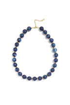 Bead necklace with gold beads in between 13.5mm