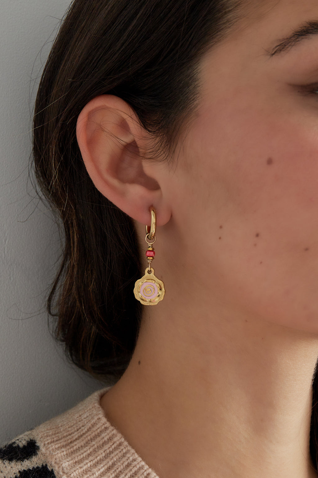 rose glow earrings