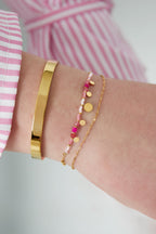 bracelet pink charms