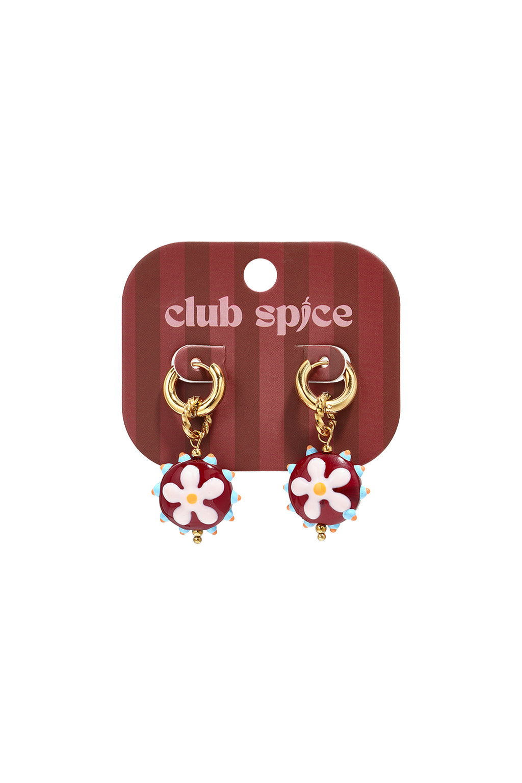 Stainless Steel Drop Earrings Flower Simple Daily Simple Series Women's jewelry
