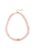 Statement necklace with heart-shaped beads
