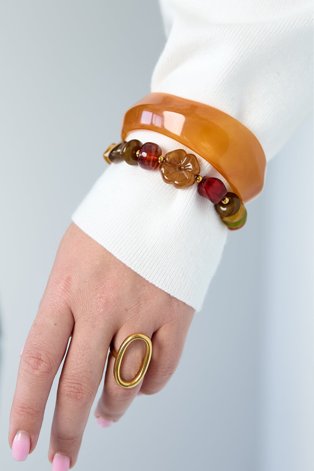 Acrylic Beaded Bracelets Beads Casual Daily Simple Series Women's jewelry