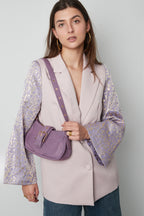 Colored bag with buckle detail