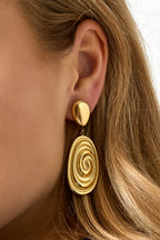 Stainless Steel Drop Earrings irregular shape Casual Daily Simple Series Women's jewelry