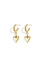 Stainless Steel Drop Earrings Heart Simple Daily Simple Series Women's jewelry