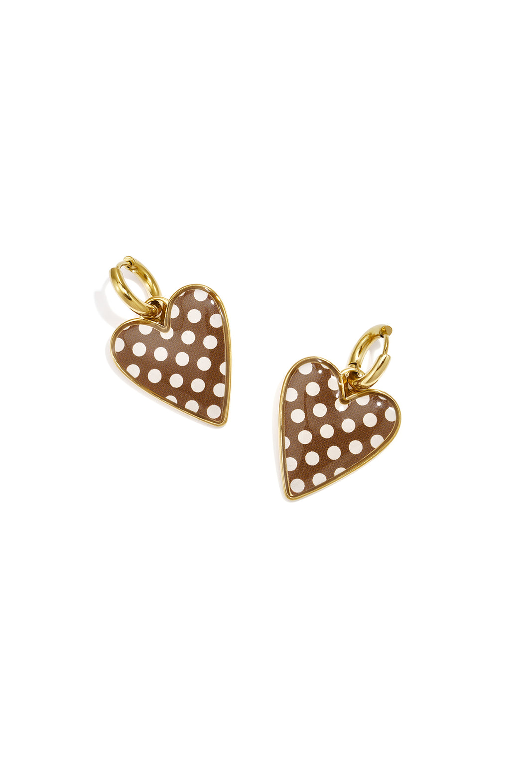 Stainless Steel Drop Earrings Heart Simple Daily Simple Series Women's jewelry
