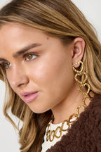 Stainless Steel Dangle Earrings Heart Casual Daily Simple Series Women's jewelry