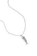 Necklace with moving fish charm