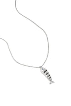 Necklace with moving fish charm