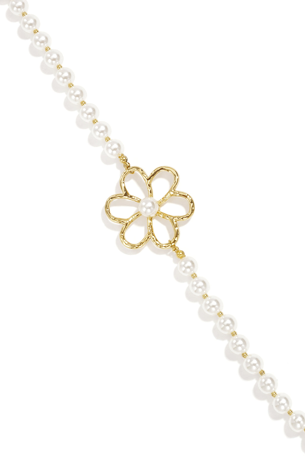 Imitation Pearl Long Necklaces Flower Sweet Daily Simple Series Women's jewelry