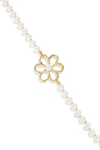 Imitation Pearl Long Necklaces Flower Sweet Daily Simple Series Women's jewelry