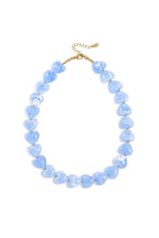 Necklace with heart-shaped beads