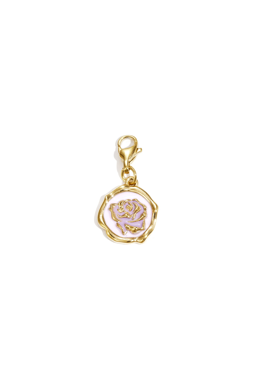 Jewelry charm rose on coin DIY