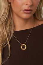 Stainless Steel Pendant necklaces circle Casual Daily Simple Series Women's jewelry