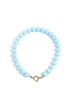 Necklace with large beads and front closure-15mm