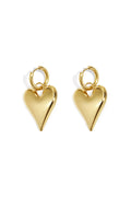 big heart pendant earrings