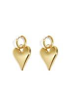 big heart pendant earrings