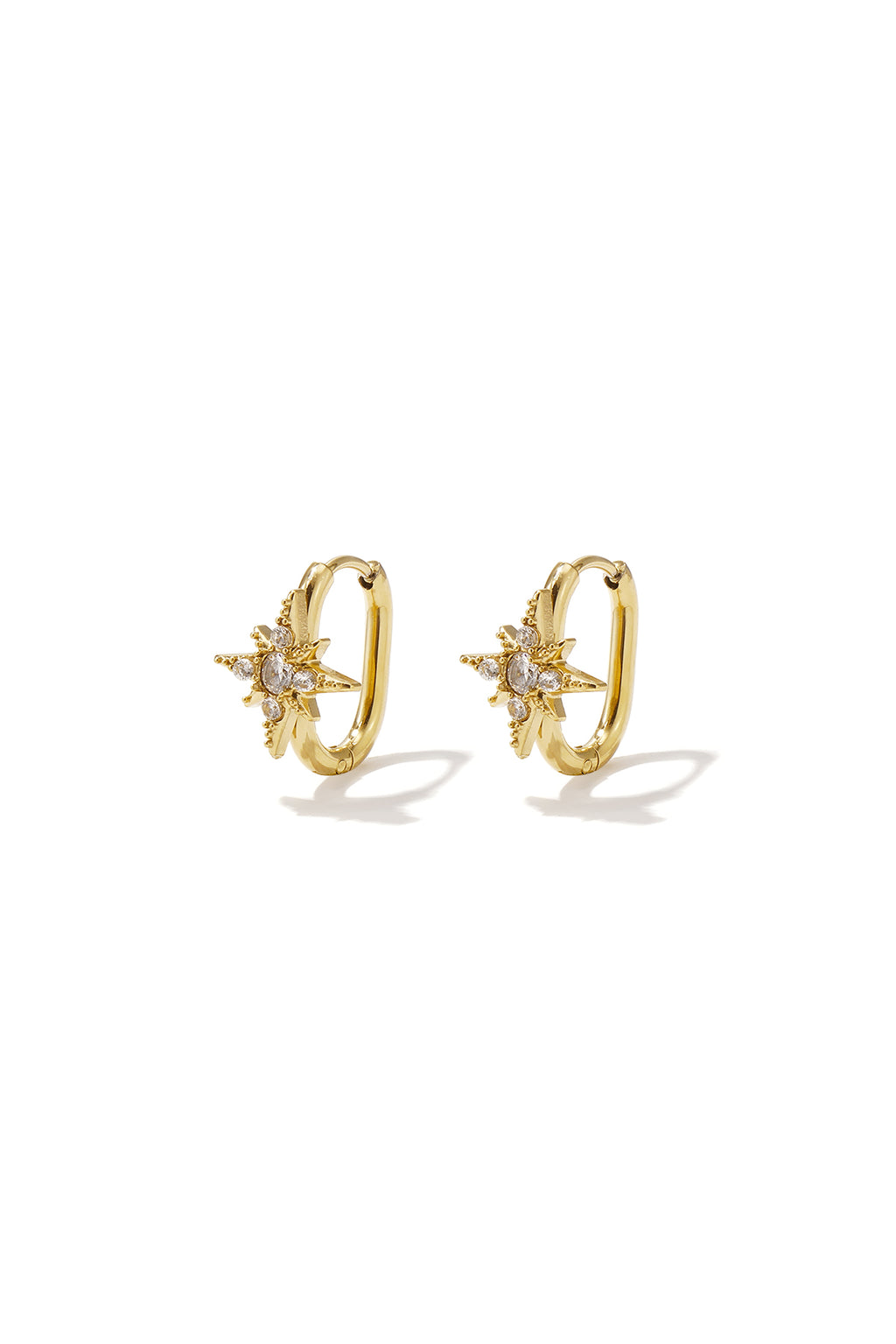 Stainless Steel Hoop Earrings Irregular Shape Simple Daily Simple Series Women's jewelry