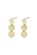 Stainless Steel Dangle Earrings Smiling face Casual Daily Simple Series Women's jewelry