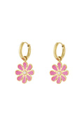 Stainless Steel Drop Earrings Flower Casual Daily