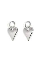 big heart pendant earrings