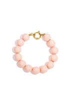 Bracelet with large beads and front closure