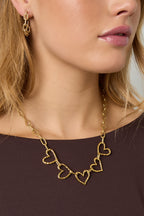 Stainless Steel Chain Necklaces Heart Casual Daily Simple Series Women's jewelry