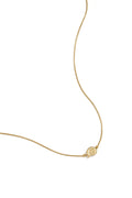 Minimalist necklace with small spiral shell