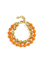 Linked bead bracelets