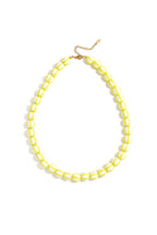 Bead necklace with striped beads