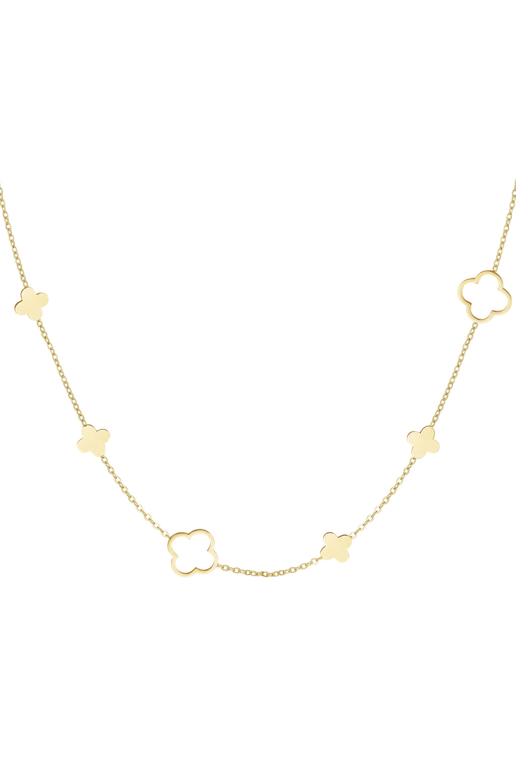 necklace different clovers