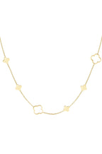 necklace different clovers