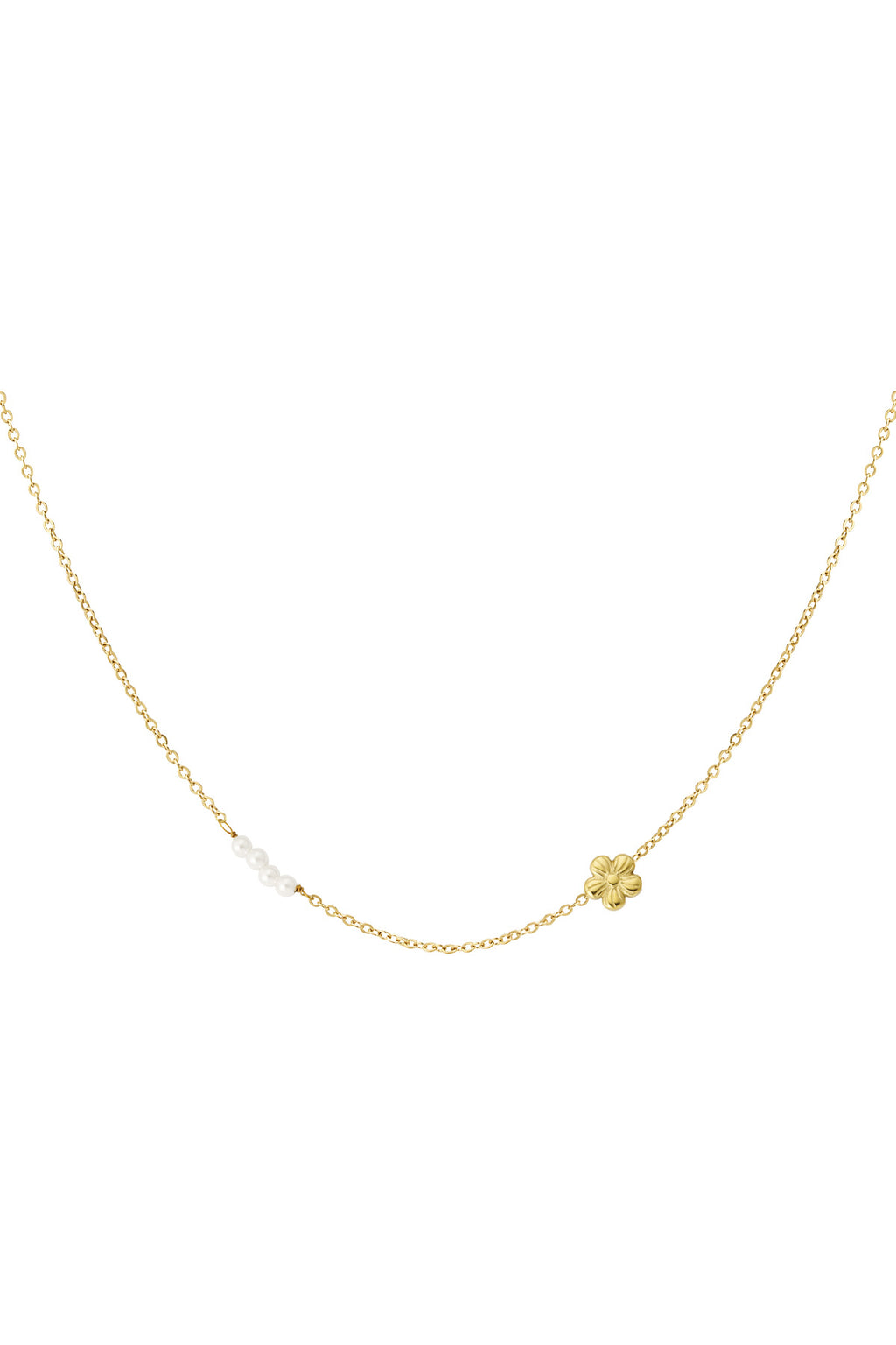 flower pearl necklace