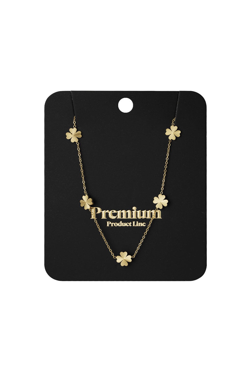 leafy luck necklace