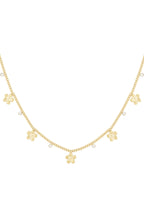 gleaming flower necklace