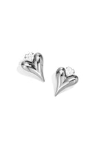 Stainless Steel Stud Earrings Heart Simple Daily Simple Series Women's jewelry