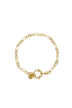 Bracelet with front clasp and varying links