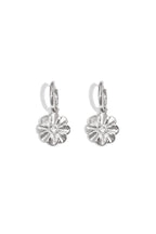 shimmering flower earrings