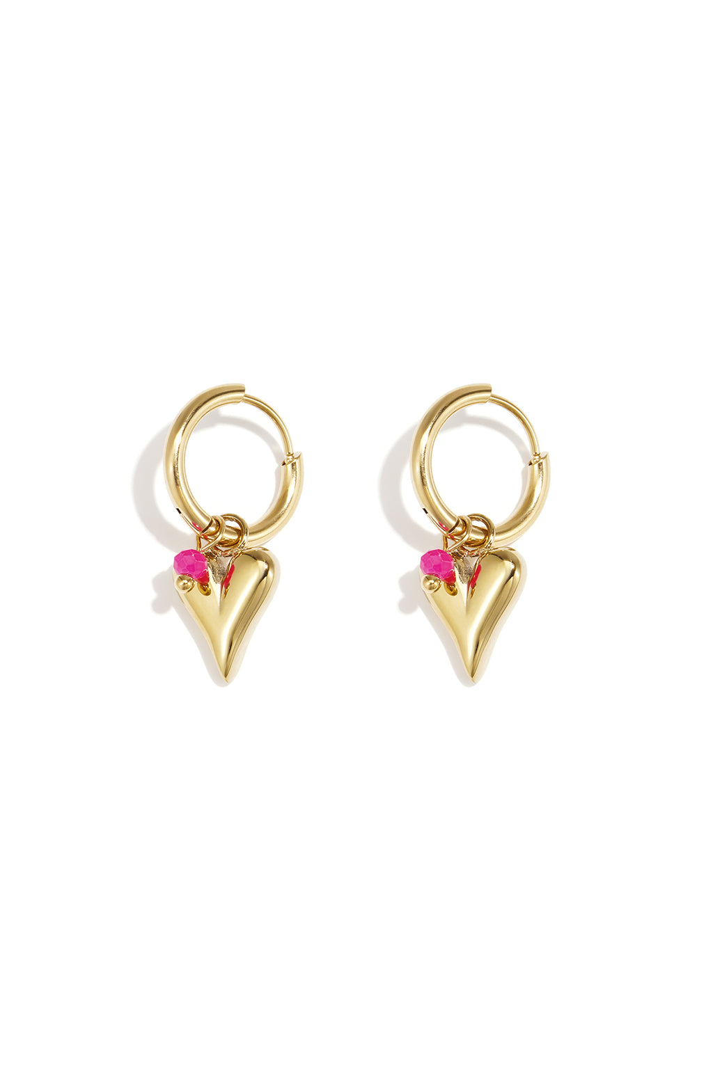 vivid heart earrings