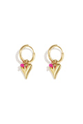 vivid heart earrings