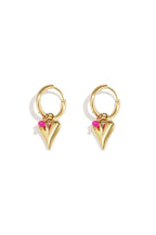 vivid heart earrings
