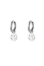stainless steel earring smiley and star 