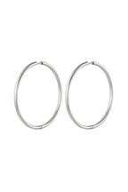 stainless steel earrings hoops large