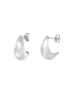 structured moon earrings