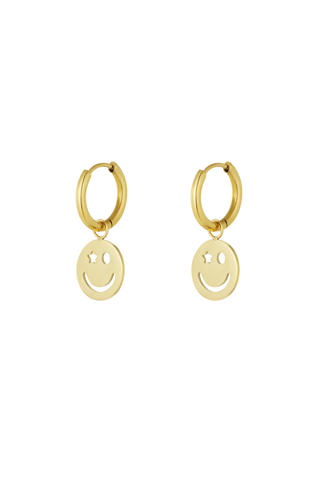 earrings be happy smiley
