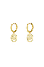 earrings be happy smiley