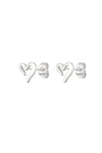 Earrings open your heart