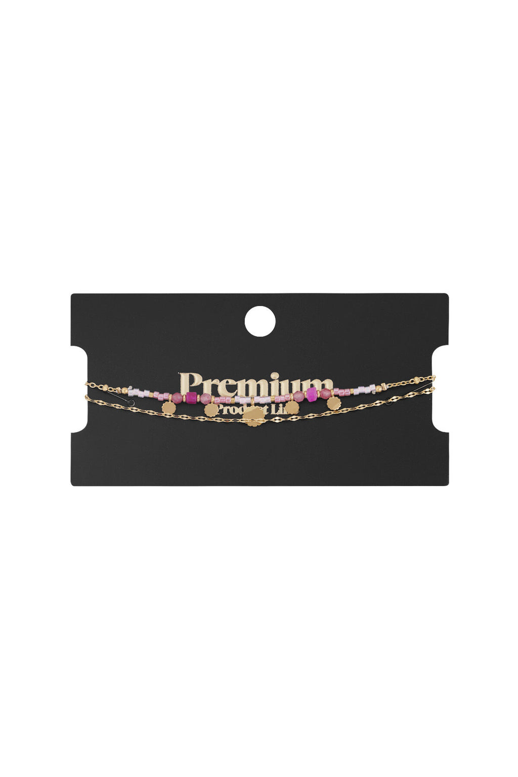 bracelet pink charms