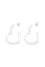 open heart earrings