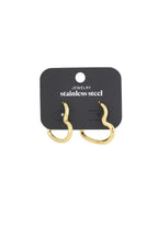 open heart earrings